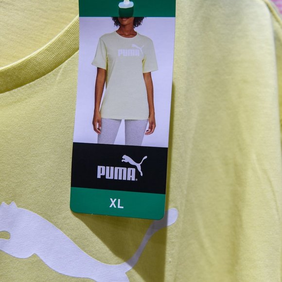 Puma Ladies' Logo Tee YELLOW - Picture 5 of 6